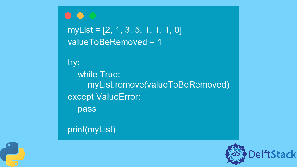 Python List Remove Element In Loop